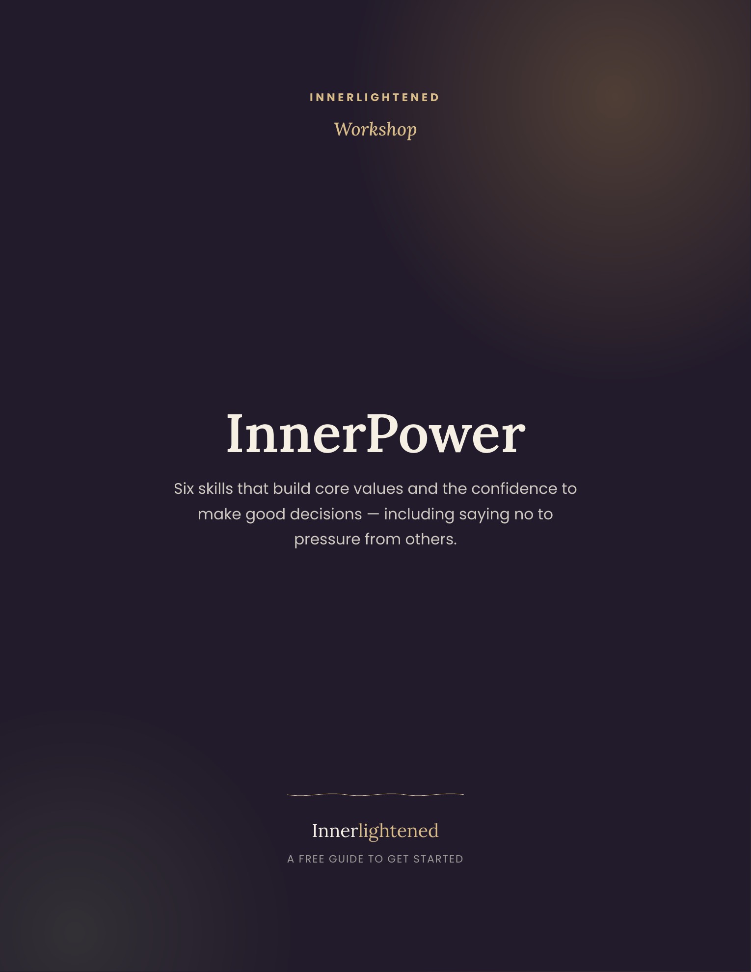 InnerPower workshop guide cover